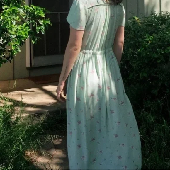 Christy Dawn The Dawn Midi Dress Pear Spray Large Cottagecore Feminine Boho - Picture 2 of 14